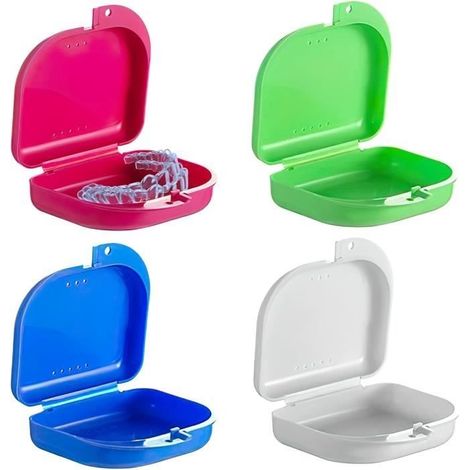 Boîte de Rangement pour Prothèses Dentaires - Couleur Bonbon - 4PCS (1/4)