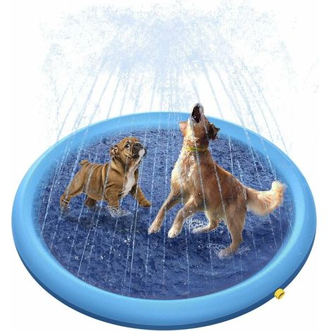 Piscine pour Chien pour grands et petits chiens, 100cm Piscine Pliable pour Chien, Jouets d'eau antidérapants épais pour chien, Tampon d'arrosage durable et respectueux de l'environnement Lefou (1/5)