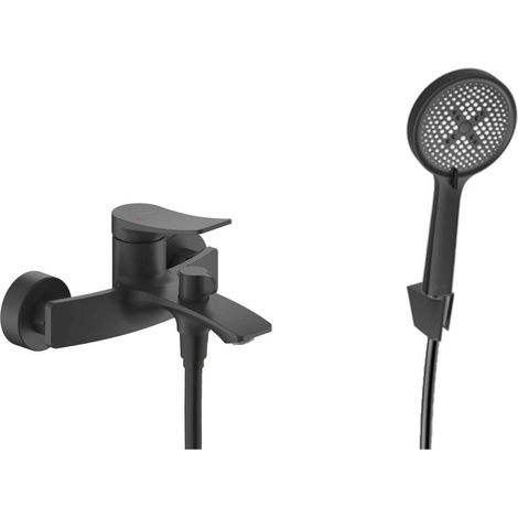 kielle Meara - Miscelatore per vasca con accessori EcoSpare, nero opaco 10326SN14 (1/5)