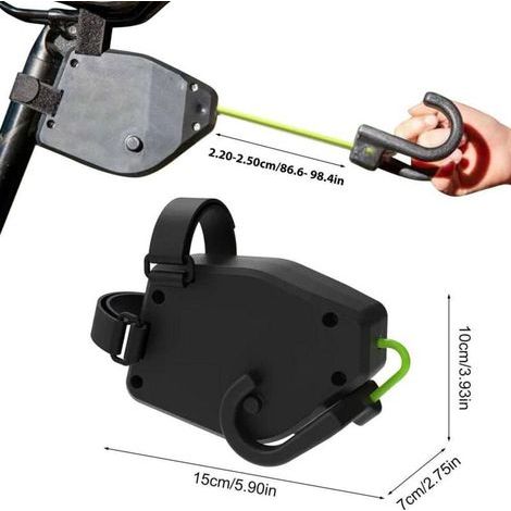 Barre Traction Velo Enfant 2,5 m, Tire Velo Enfant Retractable, Ceinture de Corde de Traction de Bicyclette, Capacité de Charge 250 kg, Tire Vélo Rétractable Portable Accessoire, Corde Traction Vélo (1/4)