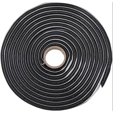 Ruban Butyle Noir 6 mm x 5 m Butyl Tape Ruban Etancheite pour Coller et Sceller Les Feux Arrière de Voiture les Phares les Fenêtres et Les Couvercles de Trous D'égout 6mm (1/5)