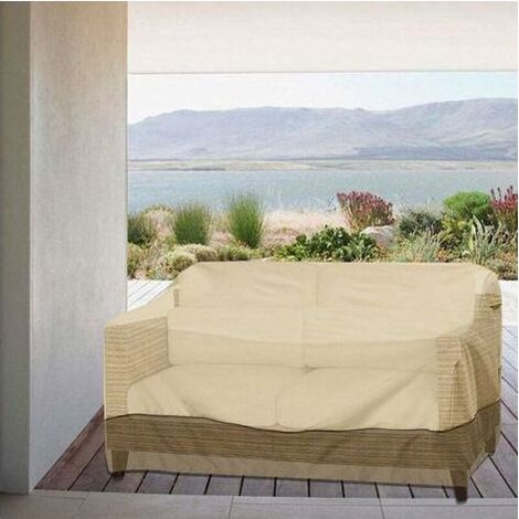 Housse de Protection pour Canapé d'extérieur, 3 Places, Imperméable, Coupe-Vent, Anti-poussière, Housse de Canapé de Jardin, 224 x 83 x 84 cm