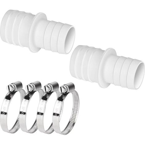 2 Adaptateurs + 4 Colliers de Serrage pour Raccord de Tuyau, Adaptateur de Buse 32mm vers 38mm (1/3)