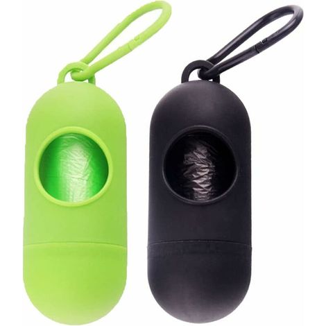 2 porte-sacs à déjections canines, sac à déjections canines Triomphe, sacs à déjections canines avec-AquaForge (1/5)