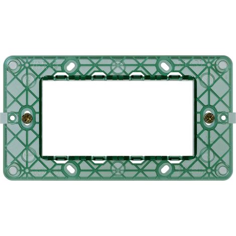 14614 Support à 4 modules avec vis plates