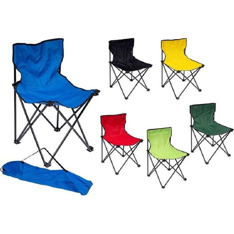 KLAPPSTUHL CAMPING GARTEN PICKNICK ANGELN TRAGBAR MIT TASCHE 6497042