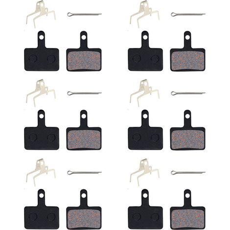 6 paires de plaquettes de frein de vélo, disque d'huile, Dissipation thermique, doublure Semi-métallique pour vélos de montagne, vélo de route (1/5)