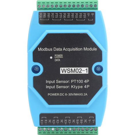 Module acquisition température 1818300 WSM02-1 4 entrées PT100 + 4 thermocouples K, industrie, mesure précise, compatible (1/5)