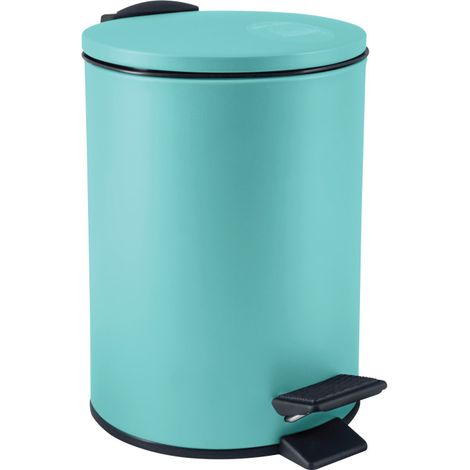 Spirella Poubelle à  pédale Acier ADELAR 3L Aqua