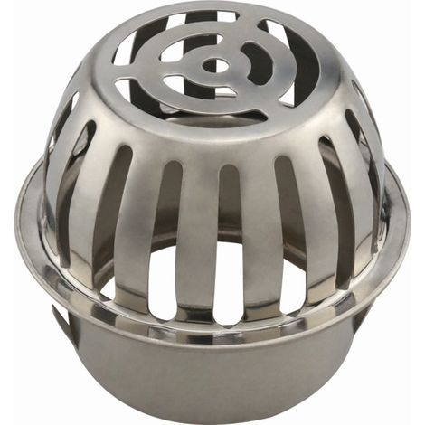 Dachrinnenroste aus Edelstahl, Dachrinnenabdeckungen aus Metall, um die Rohre frei zu halten und Verstopfungen zu verhindern. (1/5)