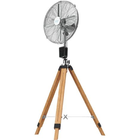 Cecotec Ventilador TRpode EnergySilence 1600 Woody Smart. 4 aspas, 16 Pulgadas, 40 cm diMetro, 50 W, 3 velocidades, 3 Modos, A (1/5)