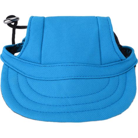 Chapeau de Baseball pour Chien Protection Solaire Confortable réglable Sports pour Animaux de Compagnie avec Trous d'oreille pour Petits ChiensBleu S (1/5)