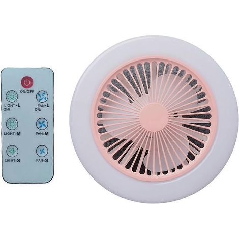 Ventilateur de plafond rechargeable avec lampe LED 2800 mAh, 3 vitesses, idéal pour le camping en plein air. (1/4)