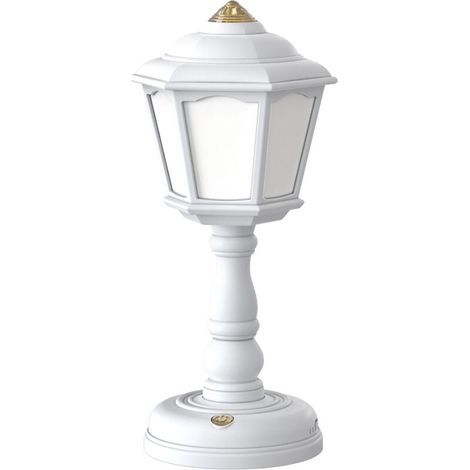 Lampe de Table rétro à LED, chargement USB, veilleuses tactiles à intensité réglable, Mini lampe de rue, lampe de chevet, décoration de chambre(Blanc) (1/4)