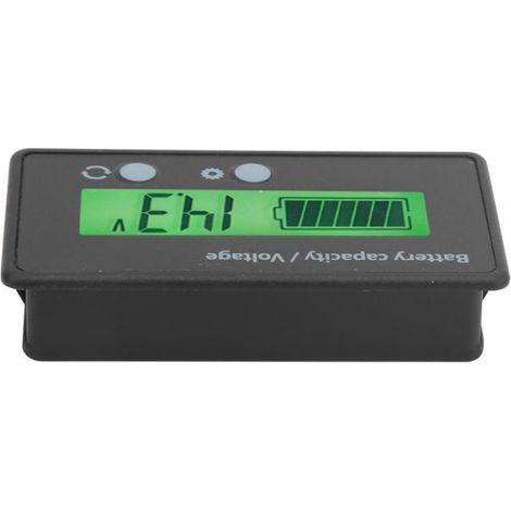 Indicateur de capacité de batterie LCD DC 10-100 V, voltmètre, testeur de tension, rétroéclairage vert (1/5)