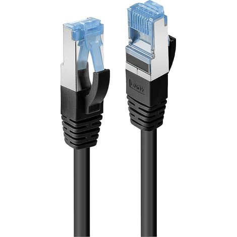 LINDY 47176 RJ45 Netzwerkkabel, Patchkabel CAT 6 S/FTP 0.50 m Schwarz 1 St.
