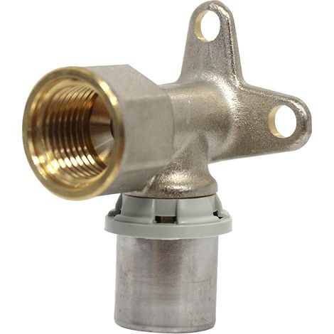 Raccord multicouche à sertir TH - Coude Femelle applique 1/2" (15/21) - Ø20x2,0 - Arcanaute (1/5)