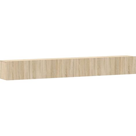Maison Exclusive - 3-tlg. TV-Schrank-Set Sonoma-Eiche Holzwerksto
