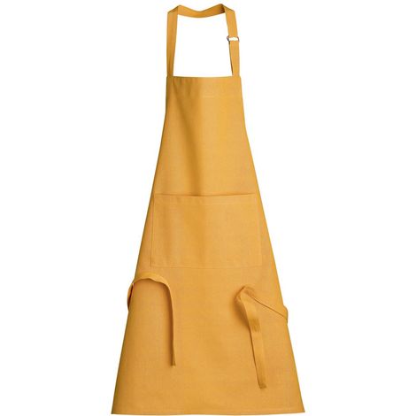 Tablier de Cuisine en Coton Recyclé Tournesol avec Poche et Attache Réglable 85 x 72 cm - PANGIVO