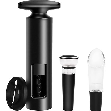 Ouvre-bouteille - Tire-bouchon Manuel avec Découpeur de Feuille d'Aluminium, Bouchon Vacuum et Aérateur de Vin, Lot Complet pour Cuisine Maison Bar et Restaurant (1/5)