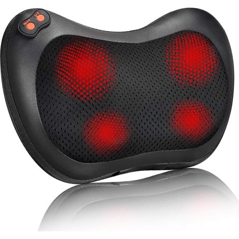 Massager de dos, Massager de cou Shiatsu avec la chaleur, Massager de dos électrique pour l’épaule, le dos, la jambe, Massage de pétrissage de tissu profond pour soulager les Muscles, oreiller de Mass (1/5)