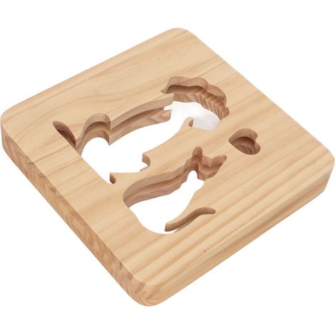 Lampe 3D en Bois Chat et Chien Design Découpé, Lumière Nocturne LED Protectrice pour Yeux, Idéale Chambre Salon Bureau (1/5)