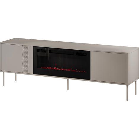 Mueble TV Tolete 107, Beige, Número de puertas: 0, Número de cajones: 0, 180x55x40cm