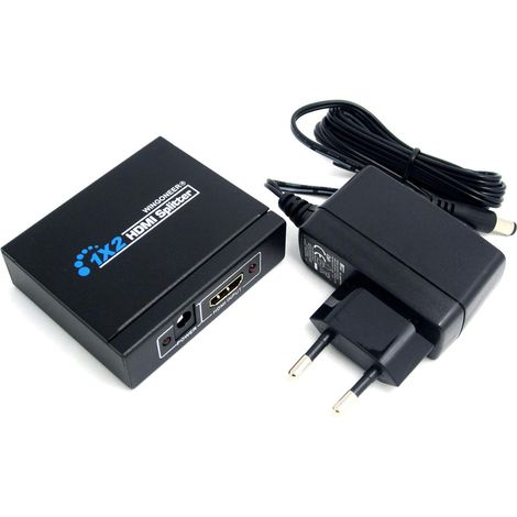 1x2 HDMI Splitter Ports HDMI 1 à 2 Sorties HDMI V1.4 pour HD TV PS3 PS4 Blu-Ray (1/5)