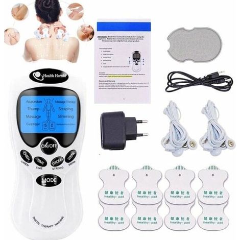 TENS, EMS, 8-in-1 stimulation device, pain management, electrotherapy massage DHL-AquaForge (1/5)