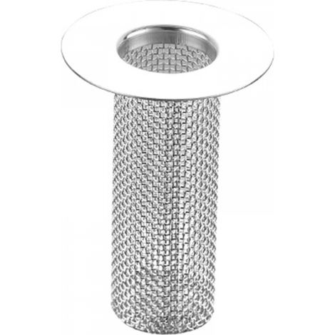 Crépine de vidange, bouchon d'évier, filtre de vidange de sol multifonctionnel en acier inoxydable, panier anti-obstruction (28 x 40 mm) (1/5)