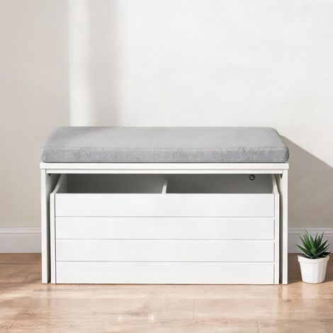 SunJet Console, table console, Meuble d'entrée banc à chaussures - Réf. AVENAZTSGS07 (1/5)