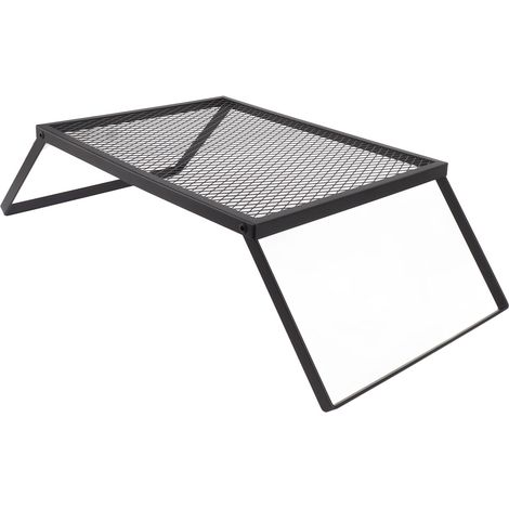 Barbecue pliant, résistant à la chaleur, robuste, portable, pour le camping, les pique-niques, le jardin, la terrasse, 40 x 30 cm, avec fourchette (1/5)