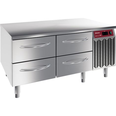 Soubassement réfrigéré 4x 1/2 tiroirs GN 1/1 - Diamond