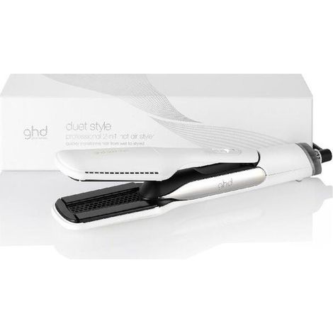 Plancha secadora - GHD - Duet Style - Blanco - 2-en-1 - Air-Fusion - Modo Shine Shot (1/2)