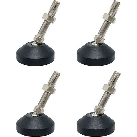 4 pièces Réglable Table Pied De nivellement Pieds Vissé nivellement Pieds Avec Tige Filetée Direction Réglable Meubles Quincaillerie (1/3)
