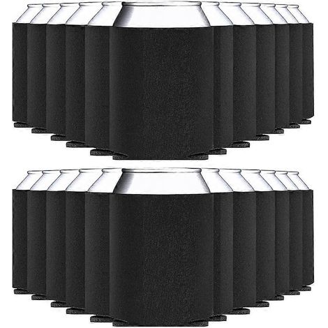 25 pièces Blank canette bière glacière Sleeves Fold Foam isotherme boîte Sleeves 12oz 16oz soda bière eau bouteilles (1/5)
