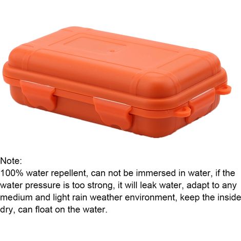 Boîte de Rangement Étanche et Antichoc pour Extérieur, Coffre de Voyage Orange Résistant (1/3)