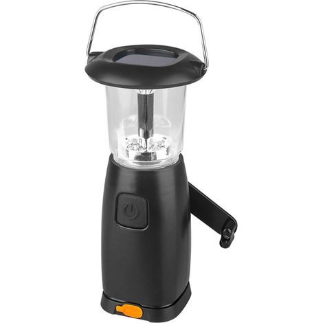 Solar Hand Crank Lantern - Solar LED Camping Light - Ultra Bright Portable LED Flashlight - USB Charger - Outdoor Emergency Lantern (1/5)
