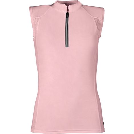 XXL, blu scuro: Top da donna smanicato con inserti in mesh modello Hannah