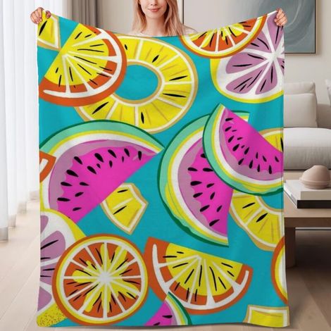 Couverture de lit en polaire, jeté doux et chaud de printemps, légère et luxueuse en microfibre de polyester, décoration intérieure, ajout élégant à la décoration intérieure, cadeau idéal pour lui ell (1/4)