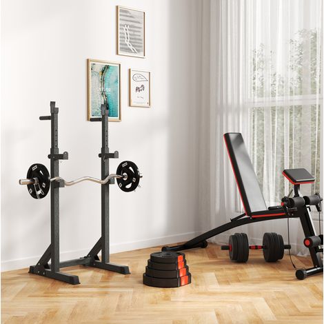 Set di 4 dischi pesi per allenamento 2 x 7,5 kg e 2 x 5 kg nero (1/5)