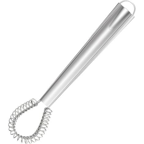 Fouet en acier inoxydable - mini batteur électrique portable avec mousseur à lait - café - œufs - pâte à crêpes - sauces - smoothies - crème fouettée (1/4)