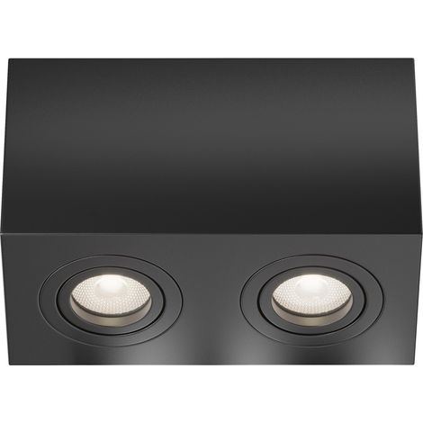 Maytoni Atom Spot encastrable en saillie noir 2xGU10 (1/2)