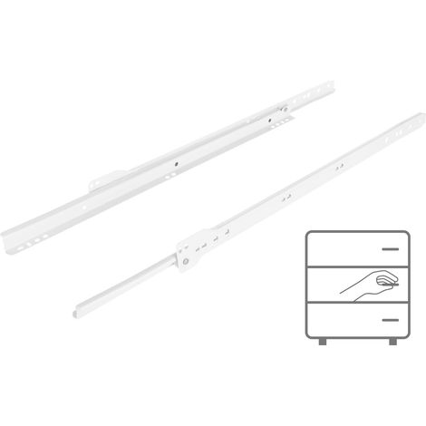 Guide à rouleaux 450 mm blanc 20 kg Riex NR09 (1/5)