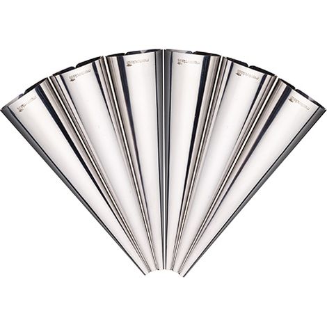 MasterClass Set of Six Stainless Steel Cream Horn Moulds
