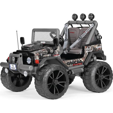 PEG Gaucho Pro Realtree TM Fuoristrada Elettrico Cavalcabile, Batteria Ricaricabile da 24V, 2 Motori Silenziosi da 420W l’uno, Ruote Gommate, Radio, Luci e Suoni, Cruscotto Multifunzione (1/5)