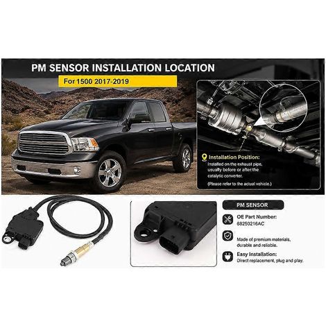 Capteur de particules fines (PM) automobile 68250216AC pour Dodge Ram 1500 2017-2019 (1/4)