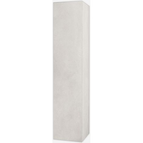 Colonna bagno sospesa con anta reversibile Orizon - Grigio chiaro