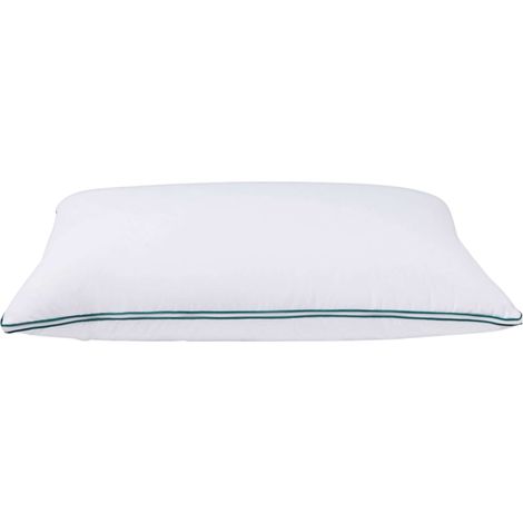 Almohada 135 cm Ergocombi de Algodón, Firmeza Regulable, 2 Rellenos Ergoflakes, Cremallera 3 lados Color Blanco