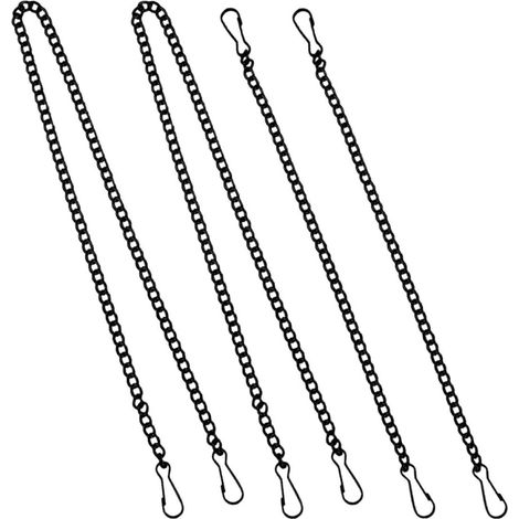 FOMIYES 4 Pièces de Cadenas Colgantes Negras Hierro para Colgar (1/5)